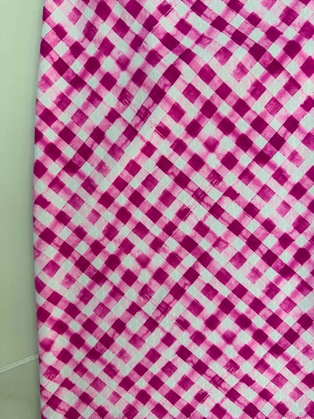 IBKUL Hot Pink & White Gingham Quilted Sleeveless Dress - Picture 7 of 7